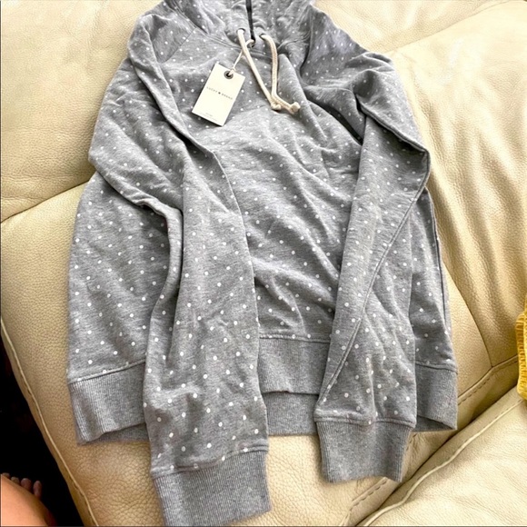 Lucky Brand Hooded Sweatshirt GREY W/ TAGS - Picture 2 of 2